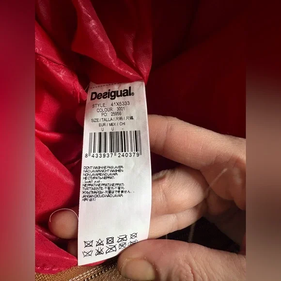 DESIGUAL canvas and leather messenger bag! - Picture 12 of 16